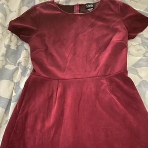 Maroon Rosie Harlow velvet/velour dress feeling dress size XL